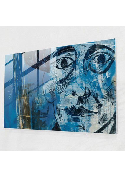 Mavi Dönem Cam Baskı Duvar Tablosu - Pablo Picasso - Pablo Picasso, Pablo Picasso, Cam Baskı, Cam Duvar Sanatı, 45X30