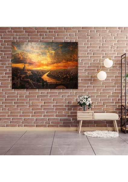 Michelangelo Duvar Sanatı - Dramatik Gün Batımı Şehri Kanvas Tablo - Michelangelo, Kanvas Tablo, Duvar Sanatı, Michelangelo, 50X30 fiyatları