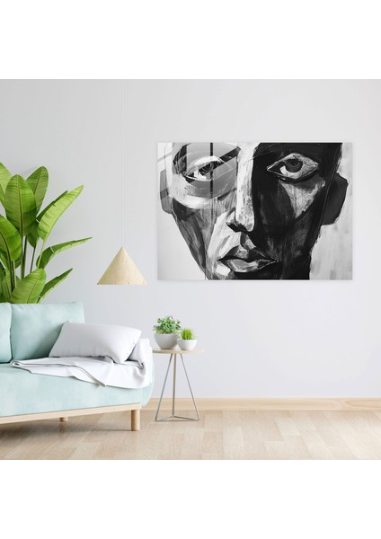 Pablo Picasso Modern Sanat Cam Baskı - Pablo Picasso, Abartılı Özellikler, Cam Baskı, Modern Sanat, 45X30