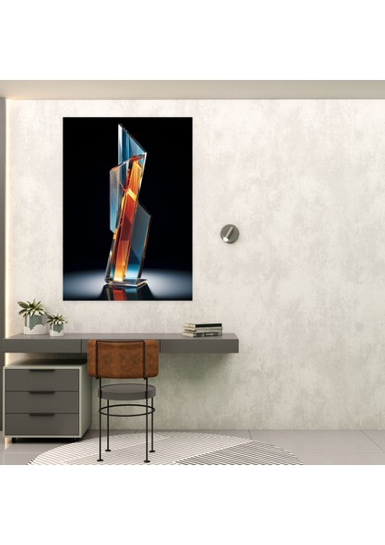 Gerçekçi Cam Heykel Duvar Sanatı - Gerçekçi Cam Heykel, Kanvas Tablo, Duvar Sanatı, Işık Oyunu, 30X50 fiyatları
