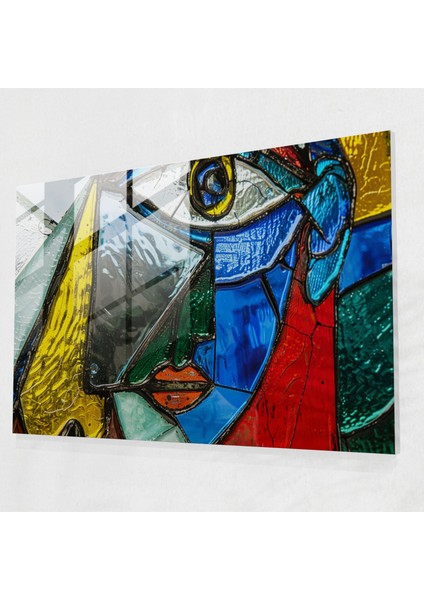 Pablo Picasso Modernist Cam Sanatı - Pablo Picasso, Portre Sanatı, Cam Sanatı, Çağdaş Sanat, 45X30