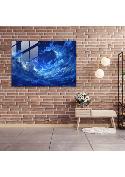 Vincent Van Gogh Cam Duvar Sanatı - Yıldızlı Gece Gökyüzü Cam Baskı - Vincent Van Gogh, Duvar Dekorasyonu, Cam Duvar Sanatı, Vincent Van Gogh, 45X30 fiyatları