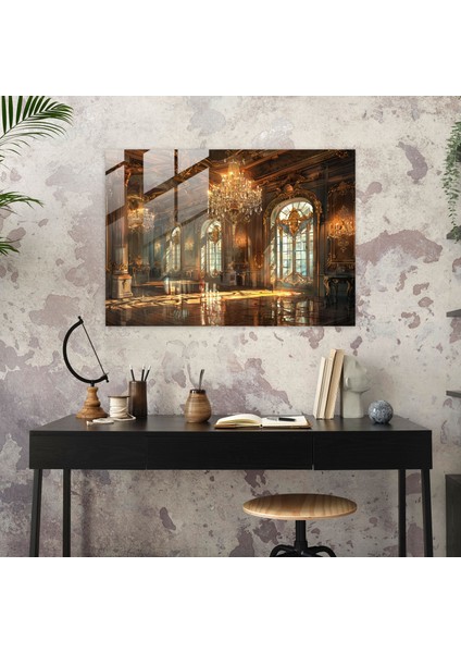 Rokoko Tarzı Resim Modern Sanat - Rokoko Tarzı Resim, Cam Sanatı, Ev Dekorasyonu, Duvar Dekorasyonu, 45X30 fiyatları