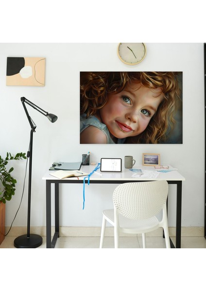 Realizm Kanvas Tablo Masum Çocuk Portresi Duvar Tablosu - Realizm, Kanvas Tablo, Realizm, Kanvas Tablo, 50X30