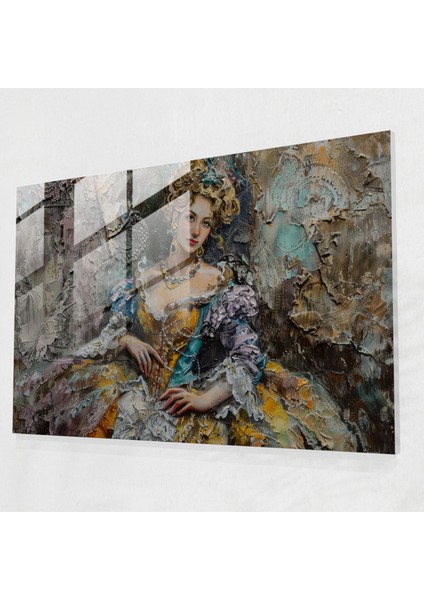 Rokoko Tarzı Resim Modern Sanat - Rokoko Tarzı Resim, Duvar Dekorasyonu, Ev Dekorasyonu, Rokoko Tarzı Resim, 90X60