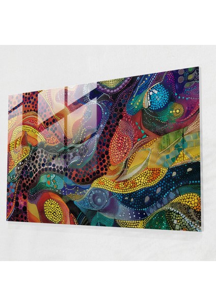 Mozaik Tasarımı Pointilizm Modern Sanat - Pointilizm, Pointilizm, Ev Dekorasyonu, Modern Sanat, 45X30