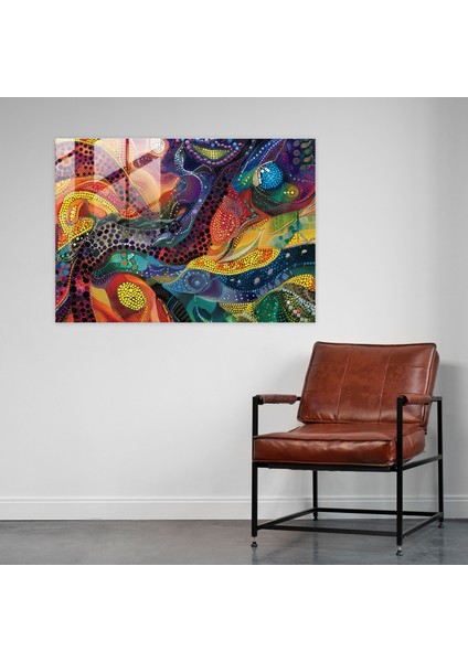 Mozaik Tasarımı Pointilizm Modern Sanat - Pointilizm, Pointilizm, Ev Dekorasyonu, Modern Sanat, 45X30 fiyatları