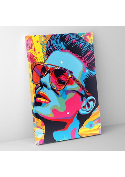 Popart Tarzı Pop Kültür Simgeleri Kanvas Tablo - Popart, Popart Tarzı, Ev Dekorasyonu, Kanvas Tablo, 60X90