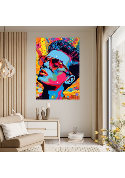 Popart Tarzı Pop Kültür Simgeleri Kanvas Tablo - Popart, Popart Tarzı, Ev Dekorasyonu, Kanvas Tablo, 60X90