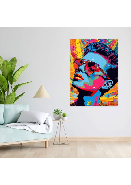 Popart Tarzı Pop Kültür Simgeleri Kanvas Tablo - Popart, Popart Tarzı, Ev Dekorasyonu, Kanvas Tablo, 60X90