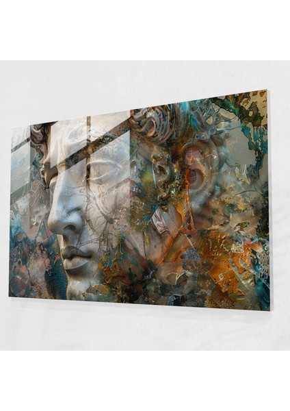 Michelangelo Cam Duvar Sanatı: Duygusal Ifadeler - Michelangelo, Cam Duvar Sanatı, Duvar Dekorasyonu, Michelangelo, 45X30