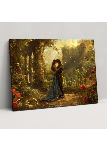 Romantik Ön Raphael Kardeşliği Duvar Tablosu - Ön Rafael Kardeşliği, Kanvas Tablo, Ev Dekorasyonu, Duvar Süslemesi, 50X30