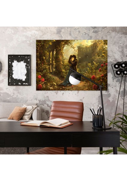Romantik Ön Raphael Kardeşliği Duvar Tablosu - Ön Rafael Kardeşliği, Kanvas Tablo, Ev Dekorasyonu, Duvar Süslemesi, 50X30