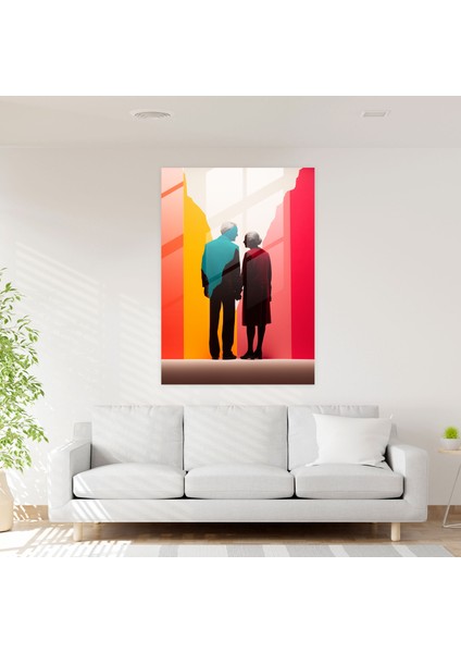 Yaşlılar Duvar Süslemesi - Yaşlılar, El Ele Tutuşmak, Yaşlılar, Beraberlik, 30X45 fiyatları