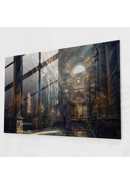 Michelangelo Cam Baskı Katedrali Iç Mekan - Michelangelo, Ev Dekorasyonu, Cam Duvar Sanatı, Duvar Dekorasyonu, 45X30