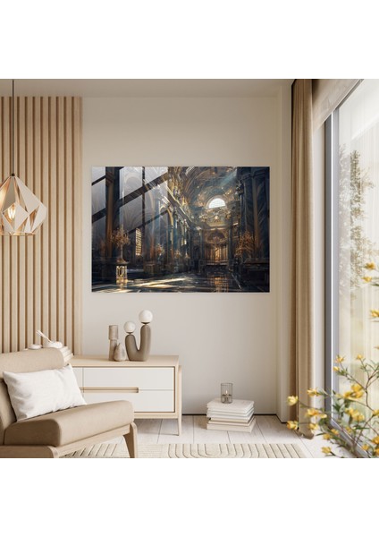 Michelangelo Cam Baskı Katedrali Iç Mekan - Michelangelo, Ev Dekorasyonu, Cam Duvar Sanatı, Duvar Dekorasyonu, 45X30 fiyatları