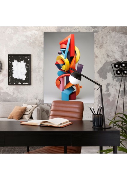 Gerçekçi Cam Heykel Duvar Sanatı - Gerçekçi Cam Heykel, Modern Soyut Heykel, Duvar Dekorasyonu, Canlı Renkler, 30X50