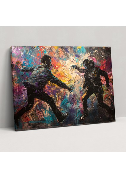 Michelangelo Güçlü Figürler Duvar Tablosu - Michelangelo, Kanvas Tablo, Ev Dekorasyonu, Duvar Dekorasyonu, 50X30