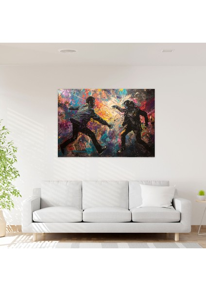 Michelangelo Güçlü Figürler Duvar Tablosu - Michelangelo, Kanvas Tablo, Ev Dekorasyonu, Duvar Dekorasyonu, 50X30 fiyatları