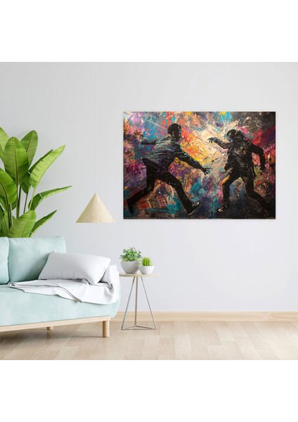 Michelangelo Güçlü Figürler Duvar Tablosu - Michelangelo, Kanvas Tablo, Ev Dekorasyonu, Duvar Dekorasyonu, 50X30 modelleri