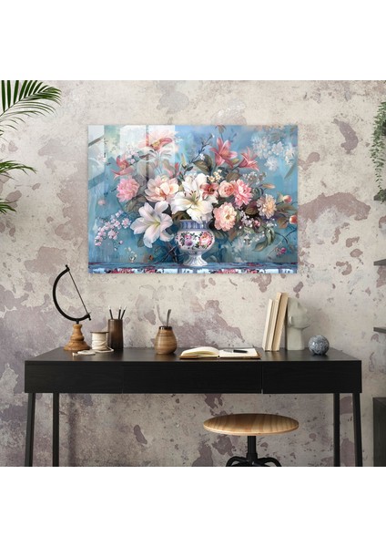 Rokoko Tarzı Resim Cam Baskı - Rokoko Tarzı Resim, Cam Sanatı, Rokoko Tarzı Resim, Ev Dekorasyonu, 45X30