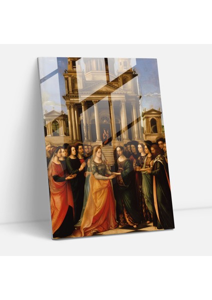 Raffaello Sanzio Düğün Cam Baskı - Raffaello Sanzio, Cam Sanatı, Cam Baskı, Duvar Dekorasyonu, 30X45