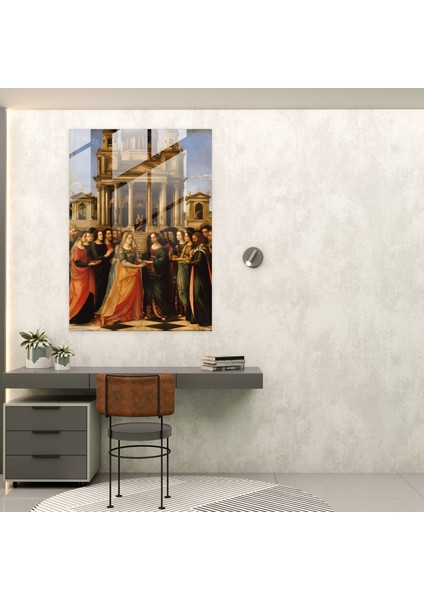 Raffaello Sanzio Düğün Cam Baskı - Raffaello Sanzio, Cam Sanatı, Cam Baskı, Duvar Dekorasyonu, 30X45 fiyatları