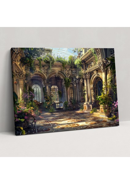 Rokoko Tarzı Tablo Kanvas Tablo - Rokoko, Duvar Süslemesi, Duvar Sanatı, Ev Dekorasyonu, 50X30