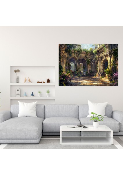 Rokoko Tarzı Tablo Kanvas Tablo - Rokoko, Duvar Süslemesi, Duvar Sanatı, Ev Dekorasyonu, 50X30 fiyatları