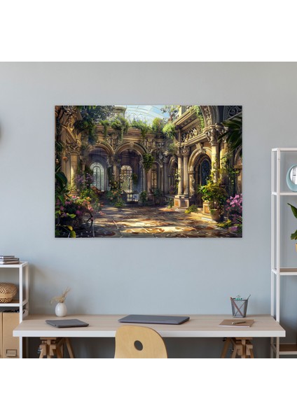 Rokoko Tarzı Tablo Kanvas Tablo - Rokoko, Duvar Süslemesi, Duvar Sanatı, Ev Dekorasyonu, 50X30 modelleri