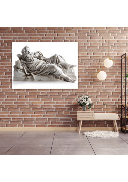 Michelangelo Duvar Dekorasyonu - Peygamber Yeremya Heykeli Kanvas Tablo - Michelangelo, Kanvas Tablo, Duvar Dekorasyonu, Michelangelo, 50X30