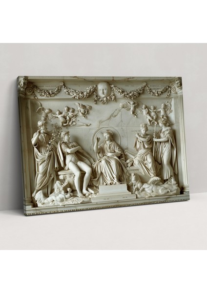 Neoklasizm Alegorik Figürler Duvar Sanatı - Neoklasiklik, Neoklasiklik, Duvar Sanatı, Kanvas Tablo, 50X30