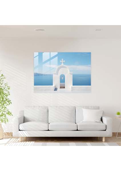 Santorini Ev Dekorasyonu - Sahil Kiliseleri Fotoğraf - Santorini, Kiliseler, Santorini, Ev Dekorasyonu, 45X30