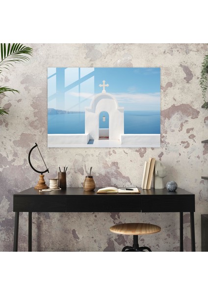 Santorini Ev Dekorasyonu - Sahil Kiliseleri Fotoğraf - Santorini, Kiliseler, Santorini, Ev Dekorasyonu, 45X30