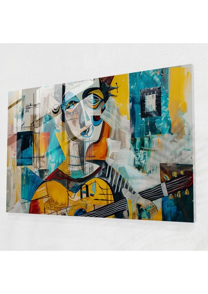 Pablo Picasso Ev Dekorasyonu: Gerçeküstü Müzisyen Portresi - Pablo Picasso, Pablo Picasso, Ev Dekorasyonu, Müzisyen, 45X30