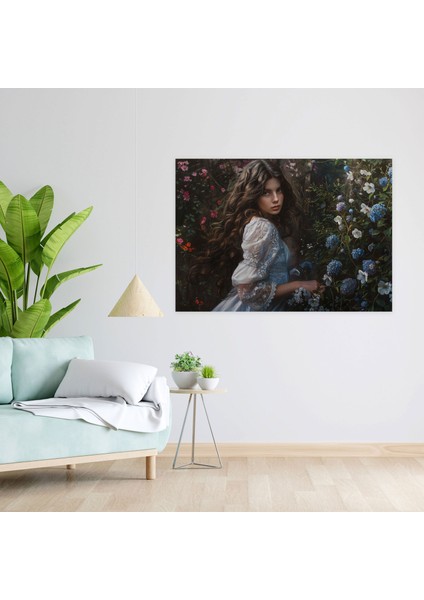 Ön Raphael Kardeşliği Duvar Tablosu - Rüya Gibi Genç Kız Portresi Kanvas Tablo - Ön Raphael Kardeşliği, Duvar Dekorasyonu, Duvar Sanatı, Ön Raphael Kardeşliği, 50X30 fiyatları