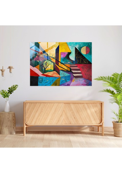 Pablo Picasso Gerçeküstü Manzara Ev Dekorasyonu - Pablo Picasso, Modern Sanat, Ev Dekorasyonu, Cam Duvar Sanatı, 45X30