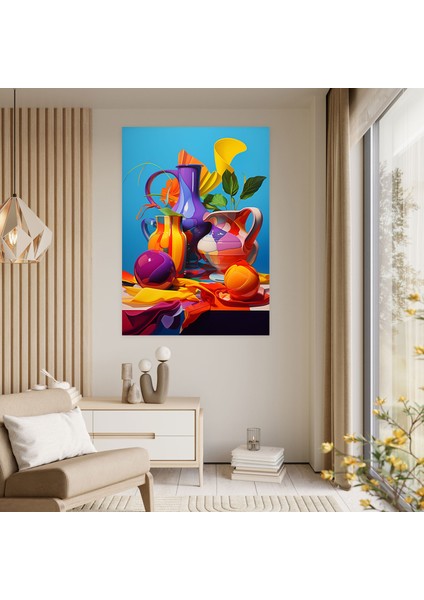Pablo Picasso Stili Duvar Dekorasyonu - Pablo Picasso, Duvar Sanatı, Pablo Picasso Stili, Canlı Renk Paleti, 30X50