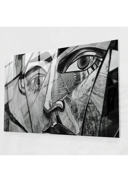 Pablo Picasso Kübist Cam Duvar Sanatı - Pablo Picasso, Ev Dekorasyonu, Cam Sanatı, Modern Sanat, 45X30