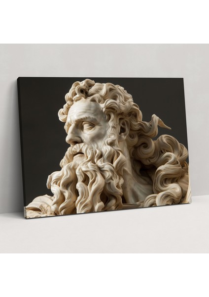 Michelangelo Duvar Sanatı - Musa Kanvas Tablo - Michelangelo, Duvar Dekorasyonu, Kanvas Tablo, Kanvas Tablo, 70X50