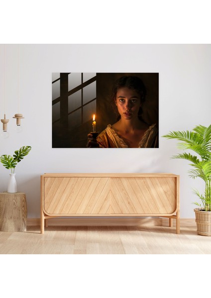 Rembrandt Cam Duvar Sanatı Duvar Dekorasyonu - Rembrandt, Dramatik Aydınlatma, Cam Duvar Sanatı, Ev Dekorasyonu, 45X30 fiyatları