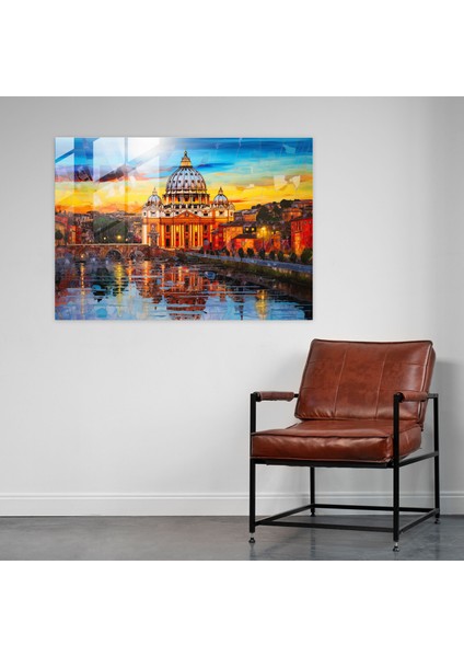 Vatikan Şehri Cam Duvar Sanatı - Roma, Roma, Ilahi Güzellik, Cam Sanatı, 45X30 fiyatları
