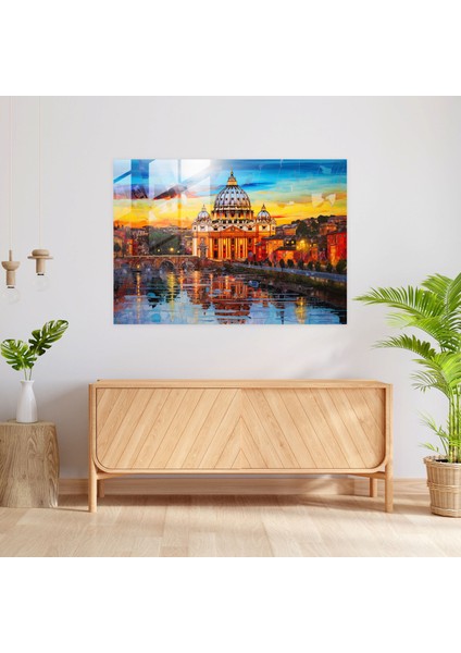 Vatikan Şehri Cam Duvar Sanatı - Roma, Roma, Ilahi Güzellik, Cam Sanatı, 45X30 modelleri