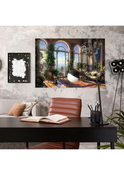 Neoklasizm Romantik Ortamlar Duvar Tablosu - Neoklasizm, Ev Dekorasyonu, Duvar Sanatı, Kanvas Tablo, 50X30 fiyatları