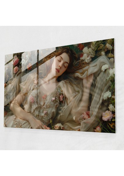 Ön Rafael Kardeşliği Cam Baskı - Ön Raphael Kardeşliği, Duvar Süslemesi, Cam Sanatı, Ev Dekorasyonu, 45X30