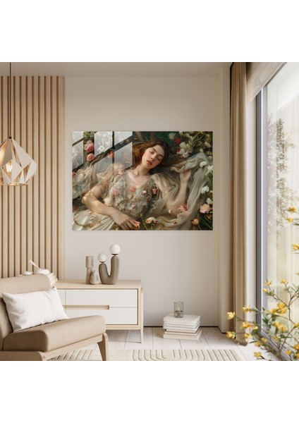 Ön Rafael Kardeşliği Cam Baskı - Ön Raphael Kardeşliği, Duvar Süslemesi, Cam Sanatı, Ev Dekorasyonu, 45X30
