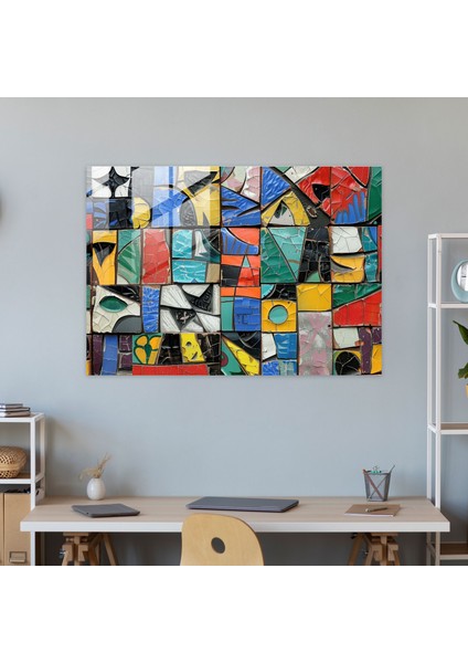 Pablo Picasso Modern Sanat - Renkli Mozaik - Pablo Picasso, Pablo Picasso, Modern Sanat, Renkli Mozaik, 45X30 fiyatları