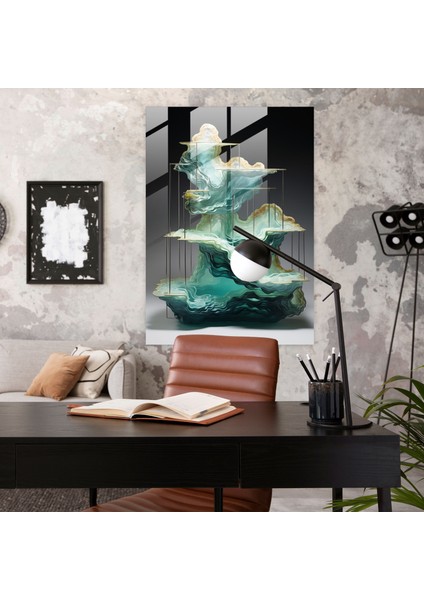 Cam Sanatı Enstalasyonu - Çağdaş Üç Boyutlu Cam Baskı - Gerçekçi Cam Heykel, Çağdaş, Ev Dekorasyonu, Modern Sanat, 30X45