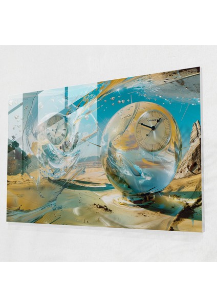 Salvador Dali Gerçeküstü Manzara Cam Baskı - Salvador Dali, Salvador Dali, Cam Baskı, Eriyen Saatler, 45X30