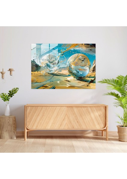 Salvador Dali Gerçeküstü Manzara Cam Baskı - Salvador Dali, Salvador Dali, Cam Baskı, Eriyen Saatler, 45X30